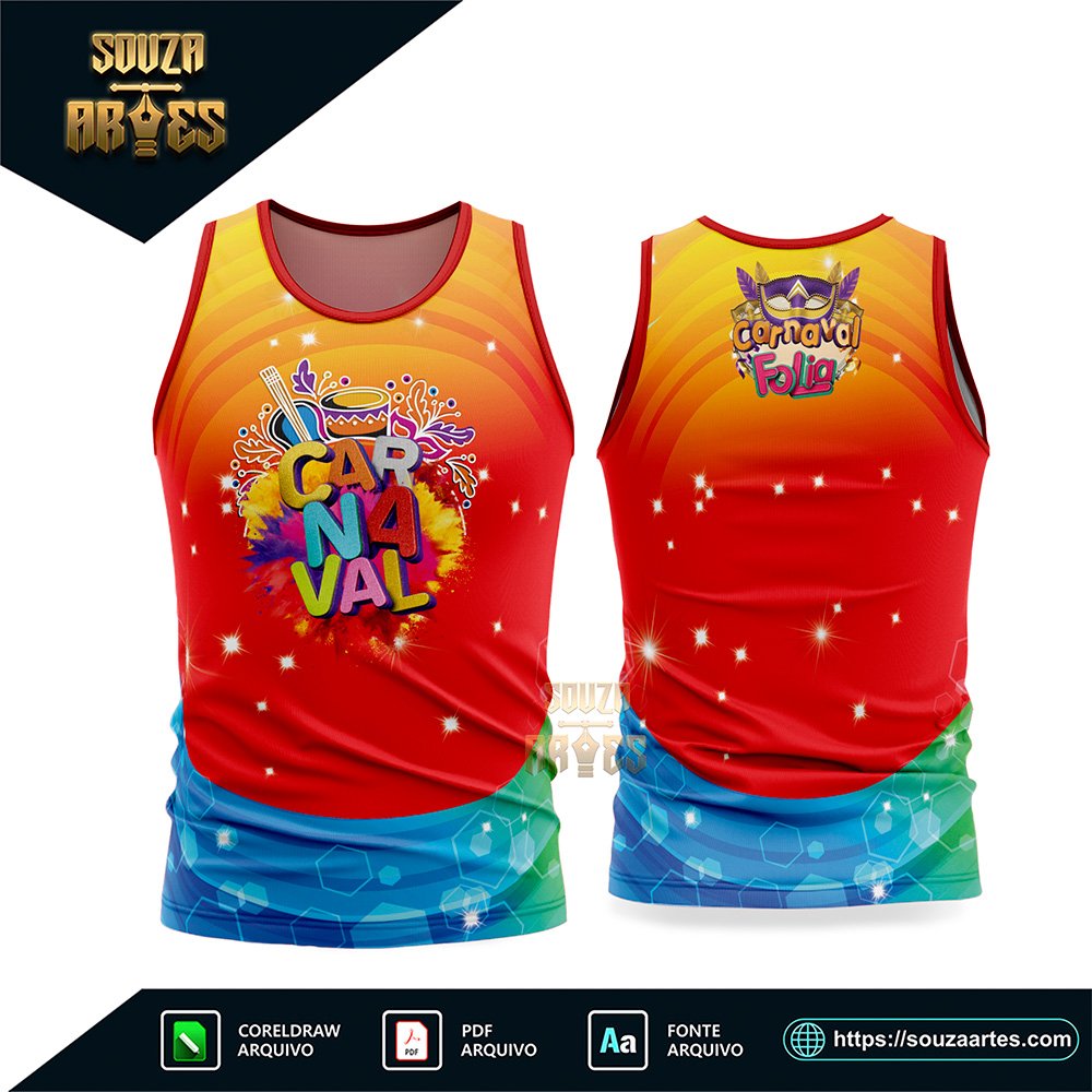 Arte Vetor Camisa Abadá Bloco Carnaval 2026 - Modelo 49