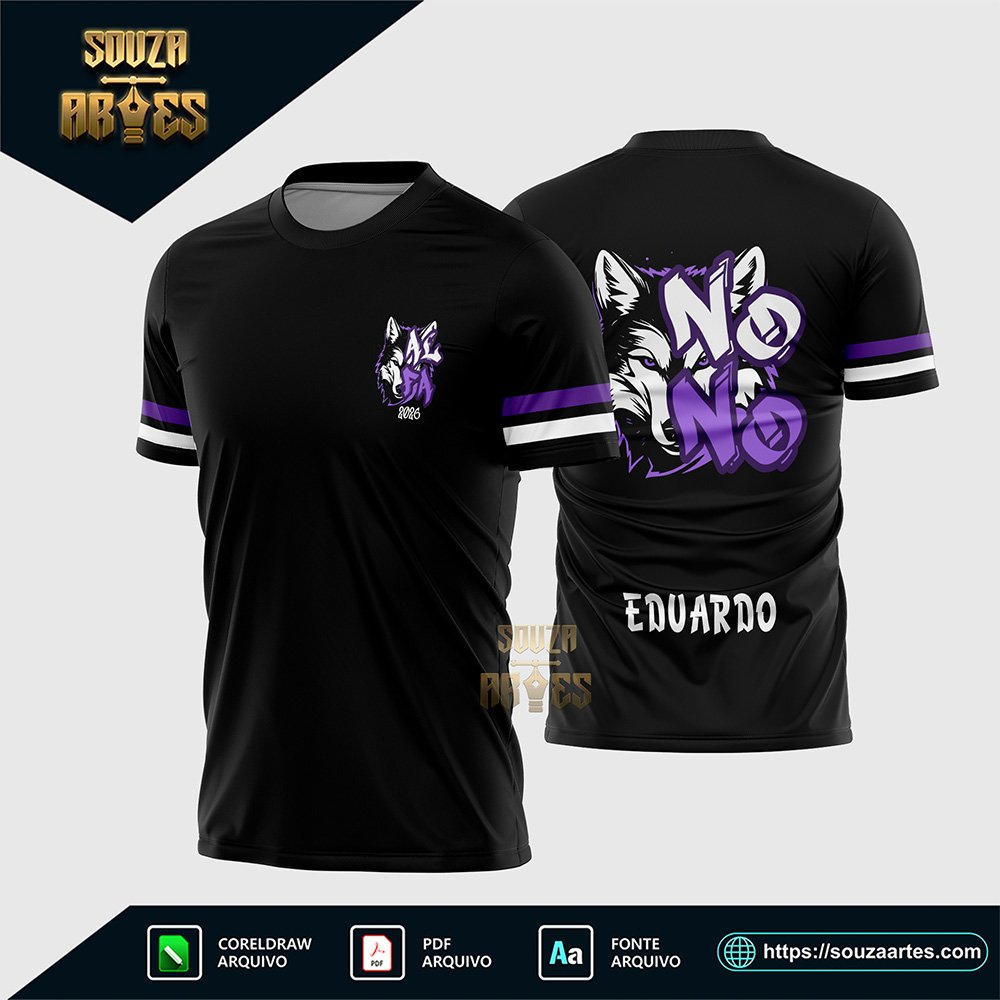 Arte Vetor Camisa Nono Ano Lobo Alfa 2026 Corel Draw X7 para sublimação