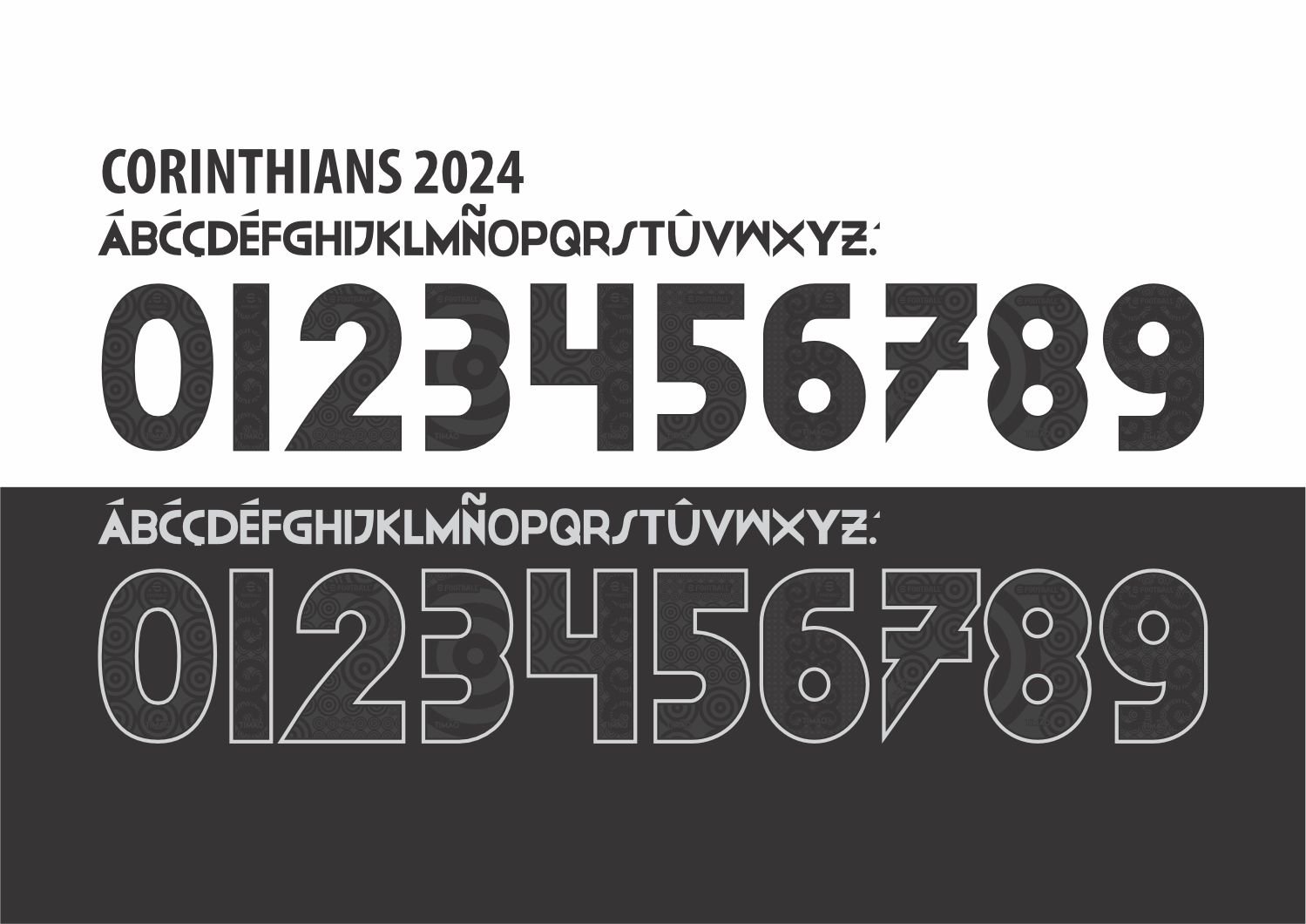 Fonte Vetor Camisa Corinthians 2024 2025 Corel Draw X7 para sublimação