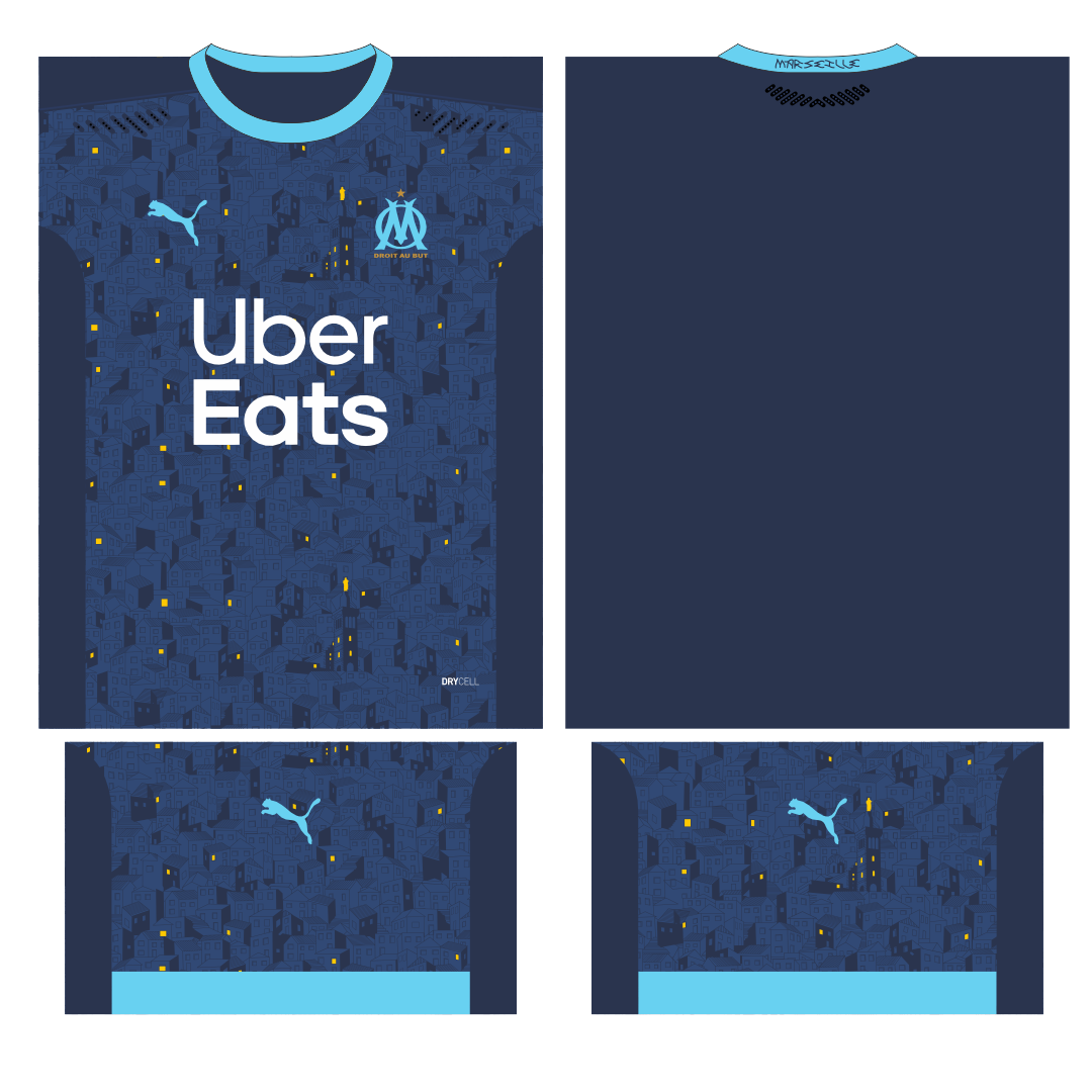 Arte Vetor Camisa Olympique Marsella Visita 2020-2021 Download|Templeate Camisa Olympique Marsella Visita 2020-2021 Download — imagem 2