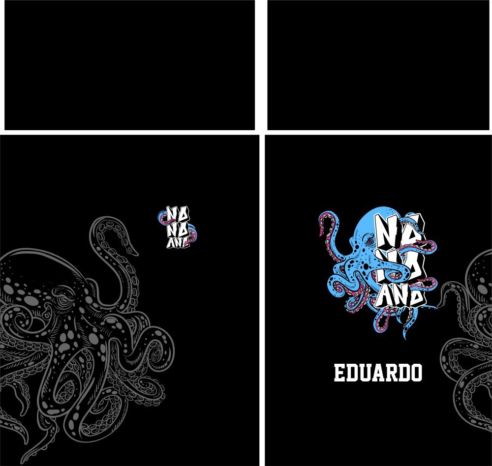 Mockup de Camisa com Estampa de Polvo para Formandos 2025|Arte Vetor Estampa Camisa Nono Ano Polvo — imagem 2