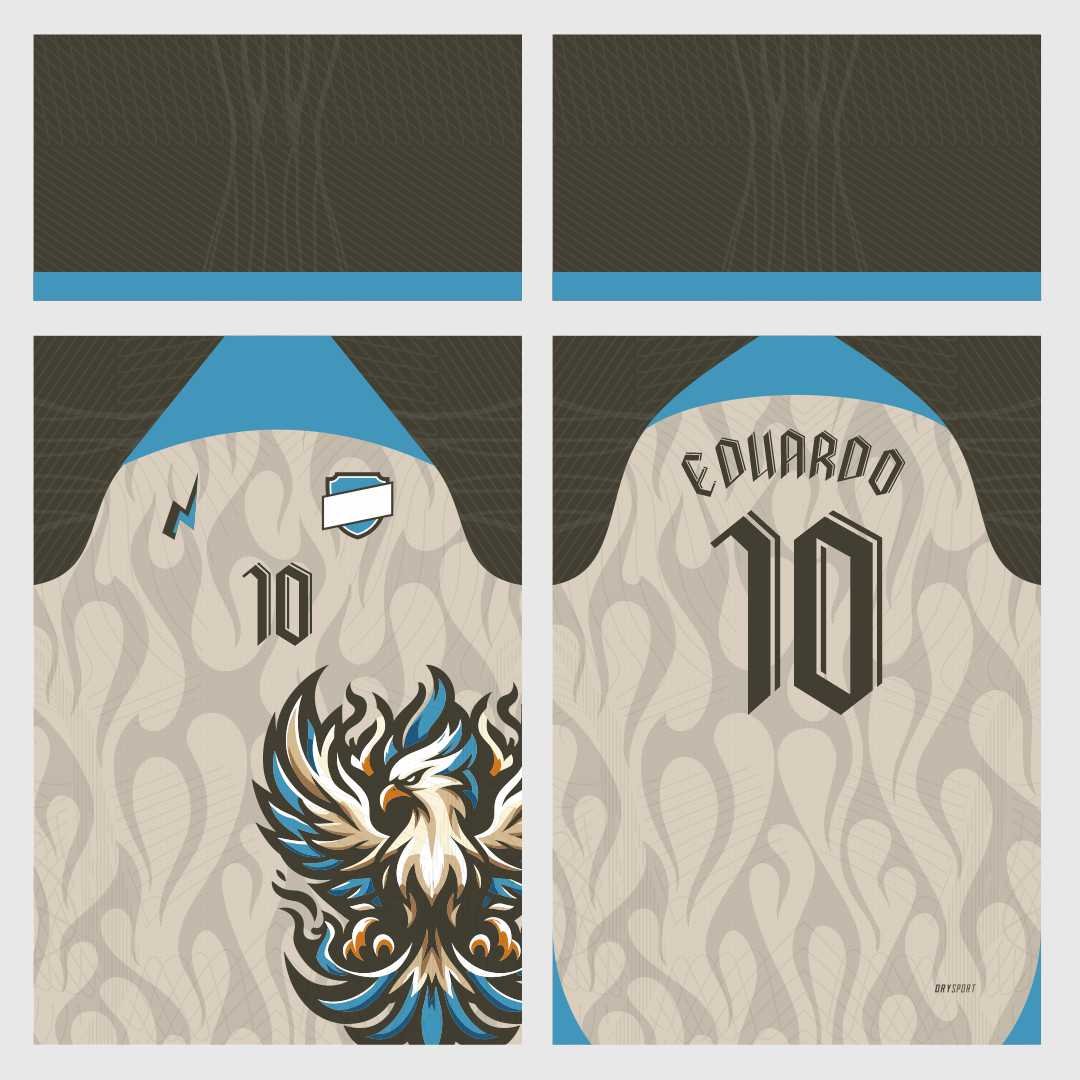 Arte Vetor Camisa Interclasse Fênix Flames Corel Draw X7 para sublimação| — imagem 2