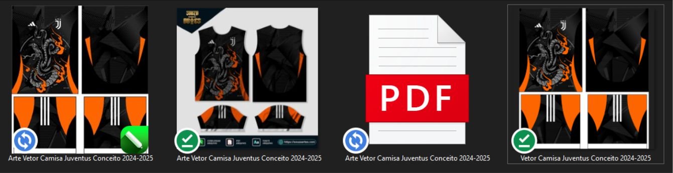 Arte Vetor Camisa Juventus Conceito 2024-2025 em formato CDR para personalização de camisas.|Design digital Arte Vetor Camisa Juventus Conceito 2024-2025 em formato CDR.|Arte Vetor Camisa Juventus 2024-2025 - Design digital em formato CDR para personalização — imagem 3