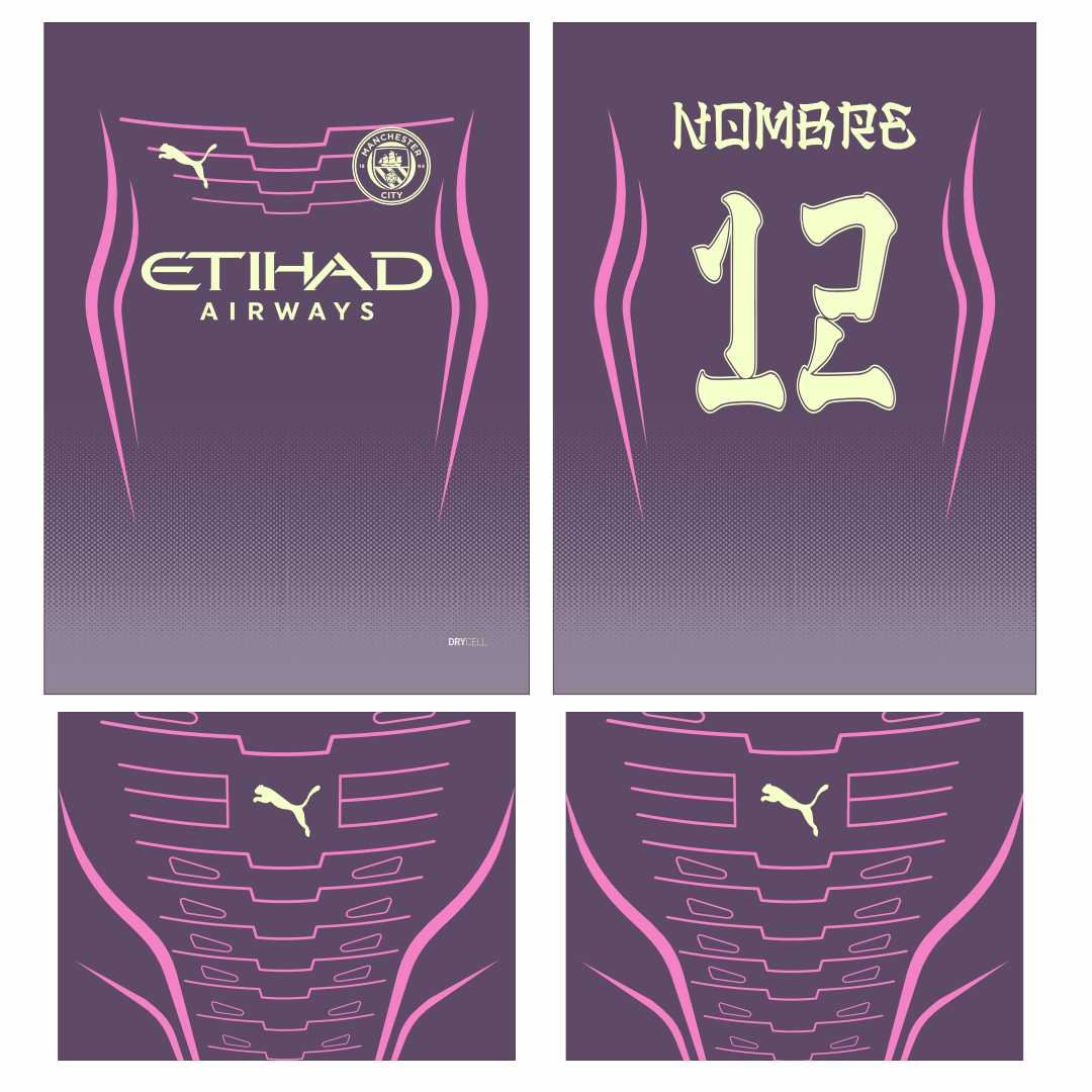 Arte vetor camisa Manchester City conceito 2024 para sublimação e personalização|Arte vetor camisa Manchester City conceito 2024 para sublimação e personalização — imagem 2