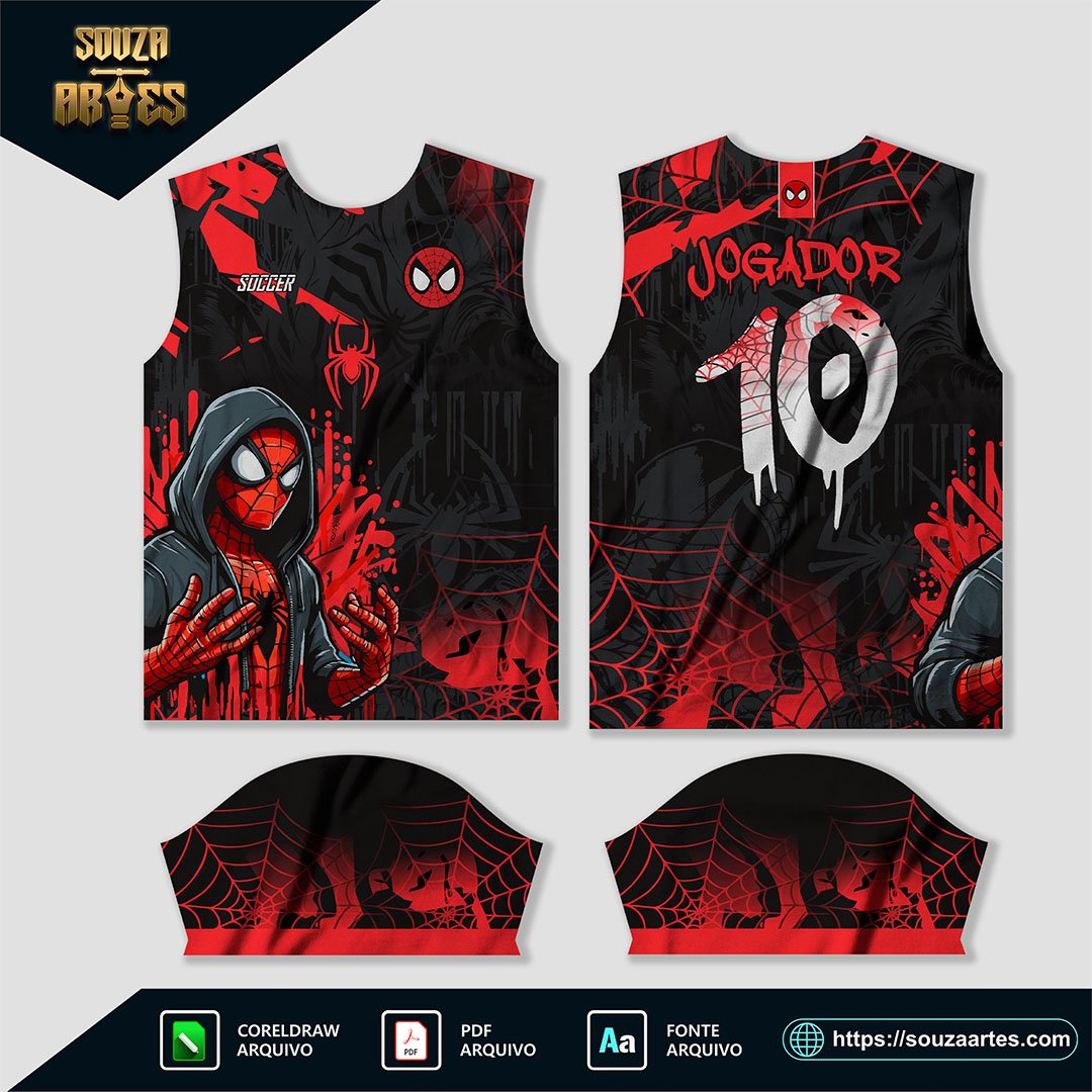 Design vetorial da Arte Vetor Camisa Interclasse Homem aranha 2025, editável em Corel Draw X7 e PDF|Design vetorial da Arte Vetor Camisa Interclasse Homem aranha 2025, editável em Corel Draw X7 e PDF — imagem 2