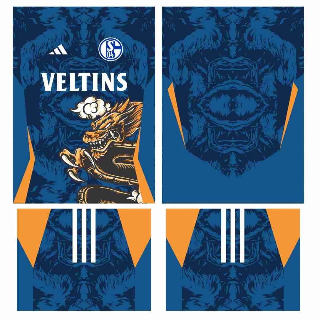 Arte Vetor Camisa Schalke 04 Conceito 2024 - Arquivo Digital|Arte Vetor Camisa Schalke 04 Conceito 2024 - Arquivo Digital — imagem 2