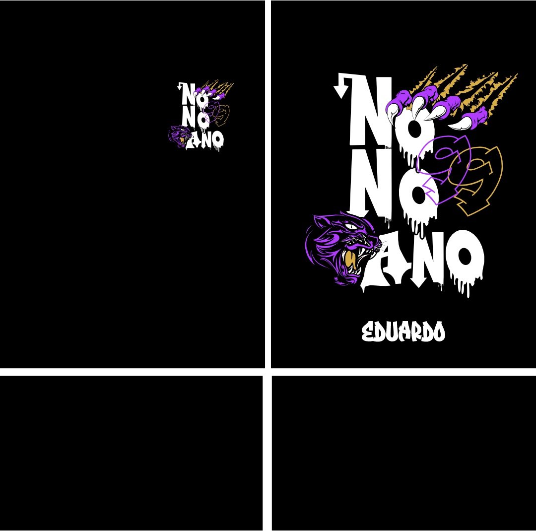 Arte vetorizada de uma pantera estilizada para estampa de camisa de formatura do nono ano. Arquivo editável em Corel Draw X7, PDF e fonte TTF.|Arte vetorizada de uma pantera estilizada para estampa de camisa de formatura do nono ano. Arquivo editável em Corel Draw X7, PDF e fonte TTF. — imagem 2