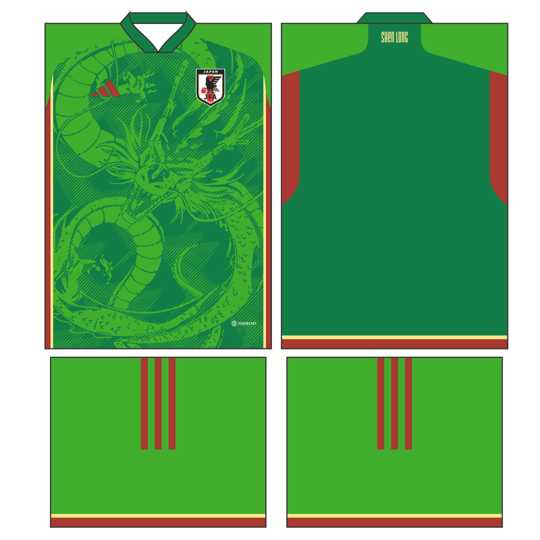 Design de arte vetorial para camisa com o conceito Shen Long 2023, disponível nos formatos Corel Draw X7 e PDF.|Design vetorizado da camisa Japão Shen Long Conceito 2023, destacando o dragão Shen Long em estilo japonês. — imagem 2
