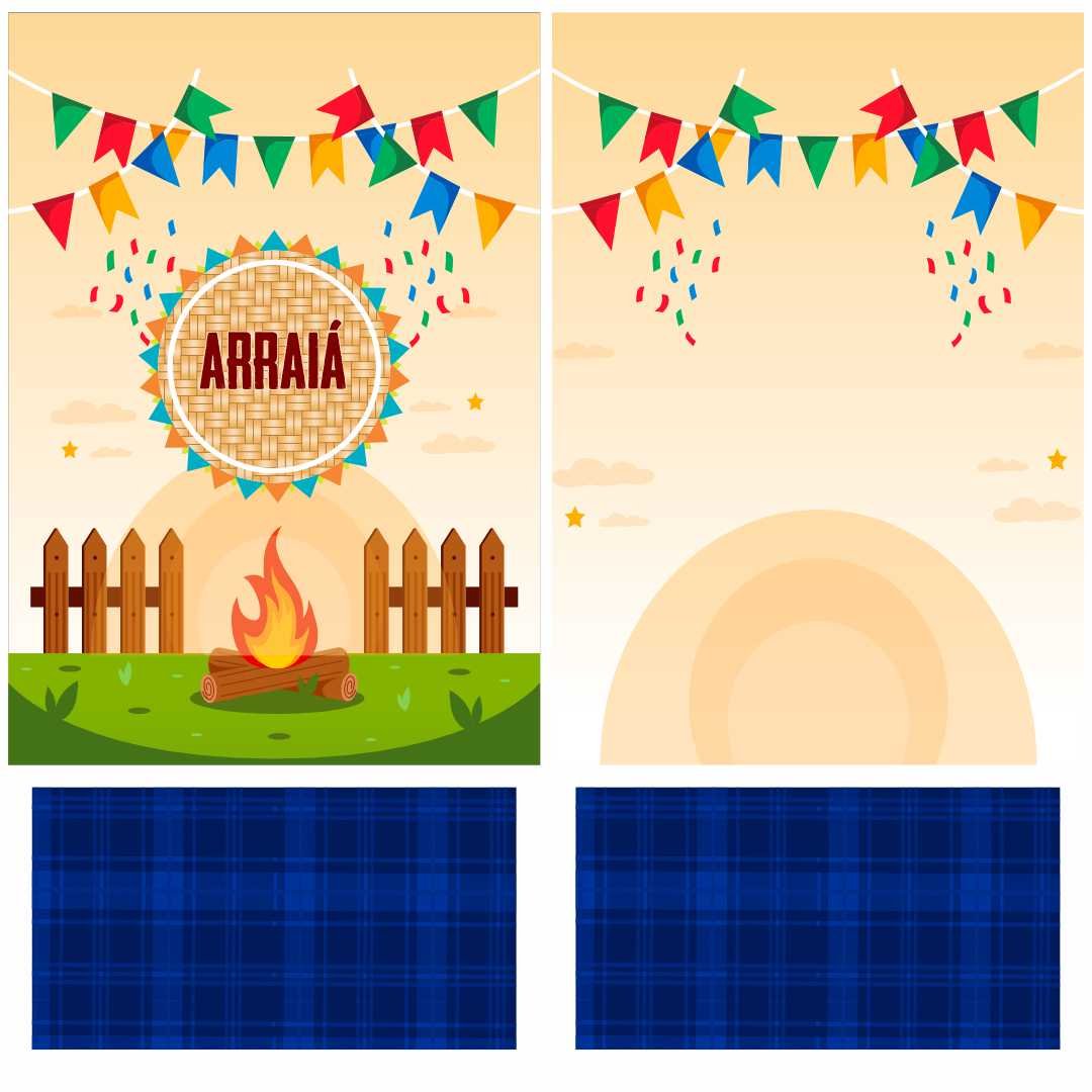 Estampa Vetor Camisa São João 2025 - Arraiá 2025 para Festa Junina|Arte vetorizada para estampa de camisa São João 2025 - Arraiá 2025, no formato 2D, disponível para edição no CorelDRAW X7 — imagem 2